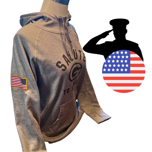 🏈 Packers Hoodie: Salute to Service Performance Pullover (Basicly Brand New) - Picture 2 of 7